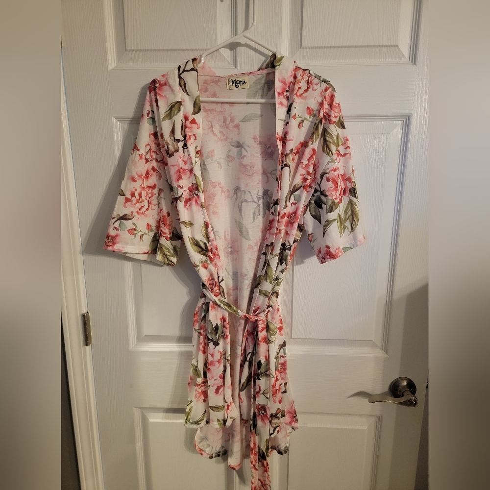Show Me Your MuMu | Brie Robe Garden Of Blooms Rose Print